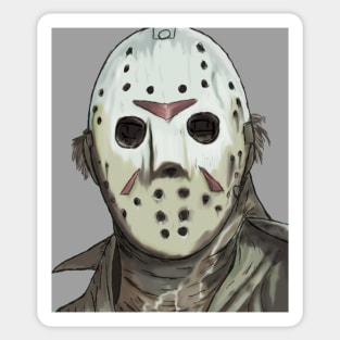 Jason Voorhees Portrait Sticker